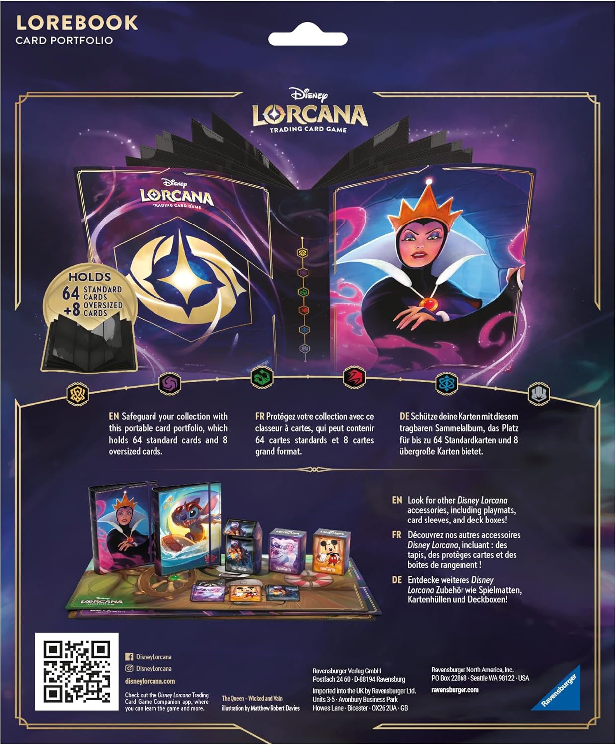 Lorcana:  Lorebook Card Portfolio - Evil Queen