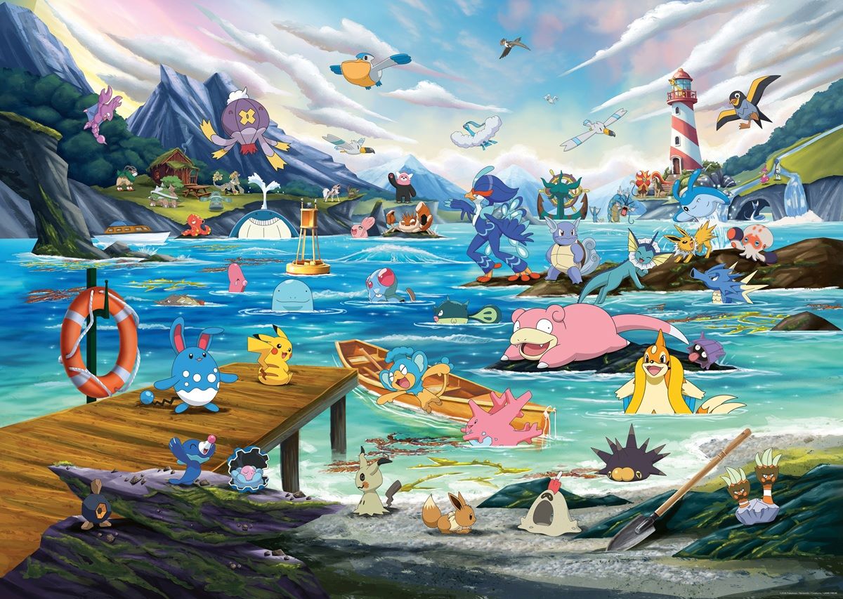 Pokemon Puzzle: 1000 Piece - Breakout (Vaporeon, Marine)
