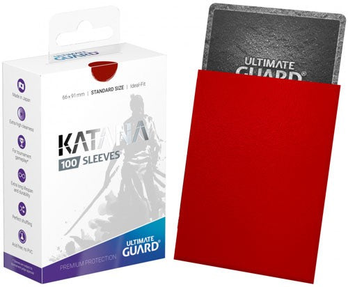 Ultimate Guard Katana: Sleeves 100 Count - Red