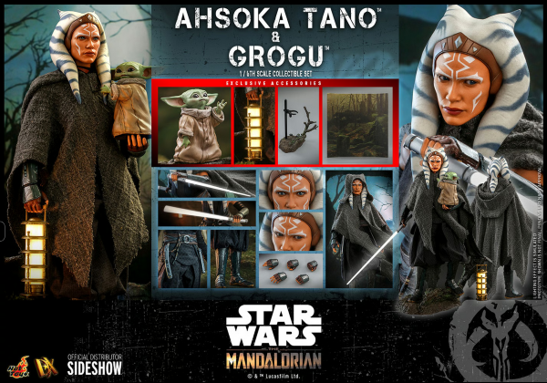 Hot Toys: Star Wars The Mandalorian™ 1:6 Scale Figure - Ahsoka Tano™ And Grogu™