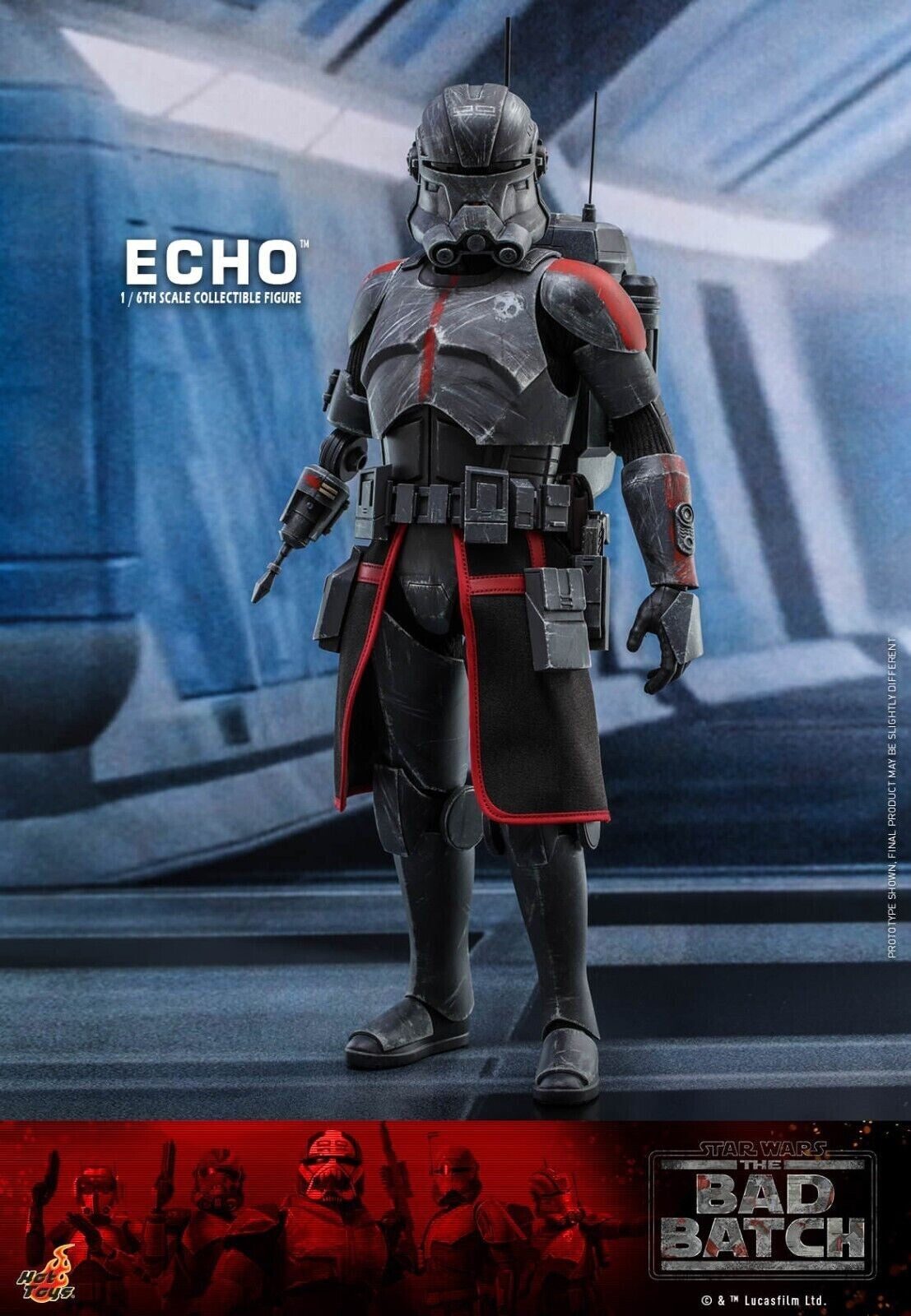 Hot Toys: Star Wars Bad Batch 1:6 Scale Figure - Echo