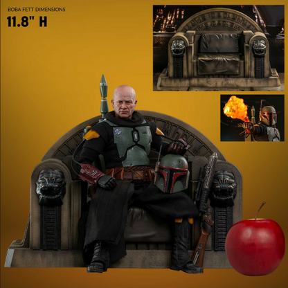 Hot Toys: Star Wars The Mandalorian™ 1:6 Scale Figure - Boba Fett™ [Repaint Armor] And Throne