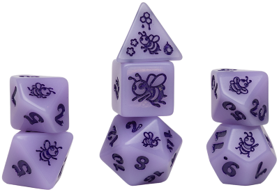 Sirius: 7 Piece Polyhedral Dice Set - Animals Royal Nectar