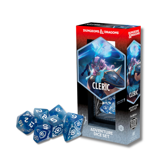 Dungeons & Dragons: Adventure Dice Set - Cleric White/Blue