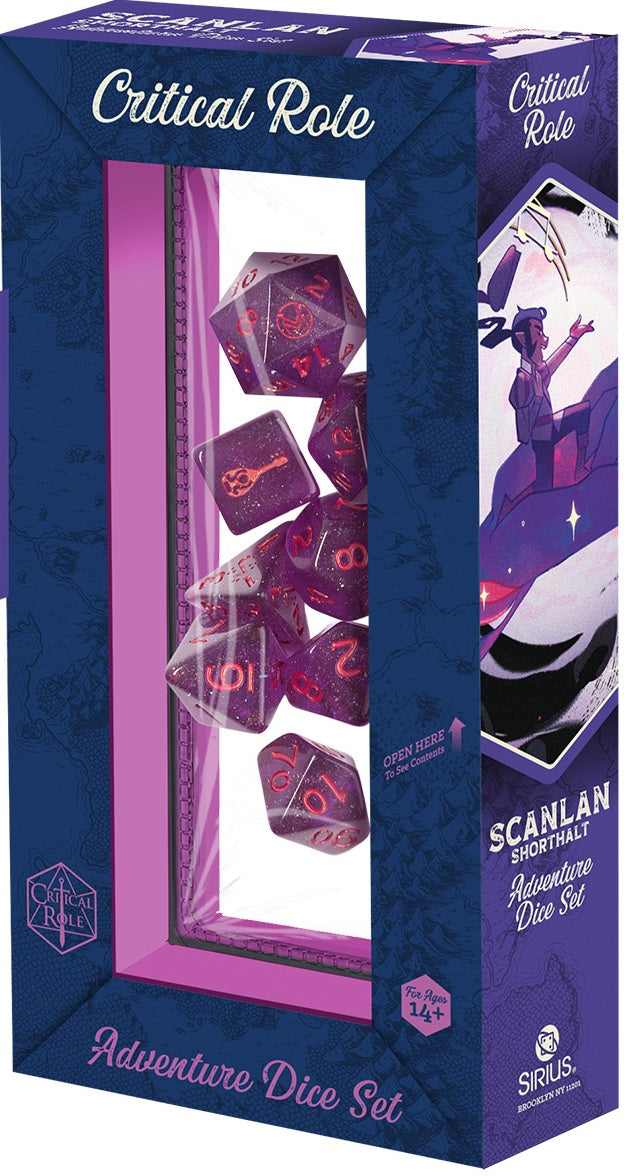 Vox Machina: Adventure Dice - Scanlan Shorthalt