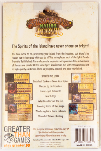 Spirit Island: Nature Incarnate Foil Panels