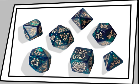 Jumbo Cats Dice Set: Whiskers