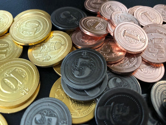 Metal Industrial Coins: 50 Piece Set