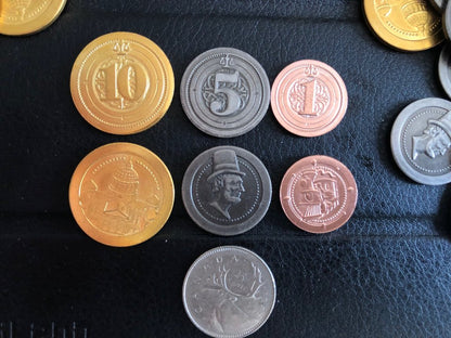 Metal Industrial Coins: 50 Piece Set