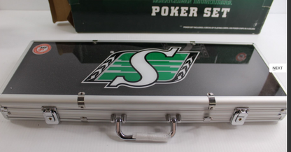 Saskatchewan Roughriders Poker Set