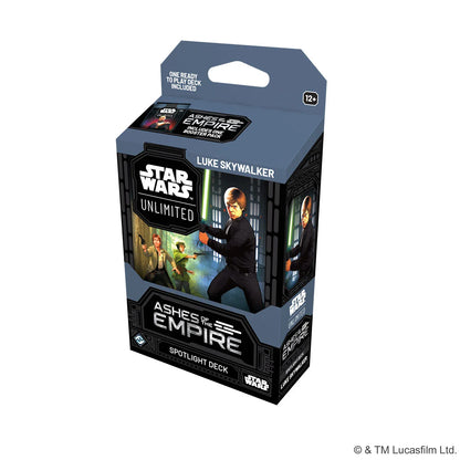 Star Wars Unlimited: Ashes Of The Empire Spotlight Deck - Luke Skywalker