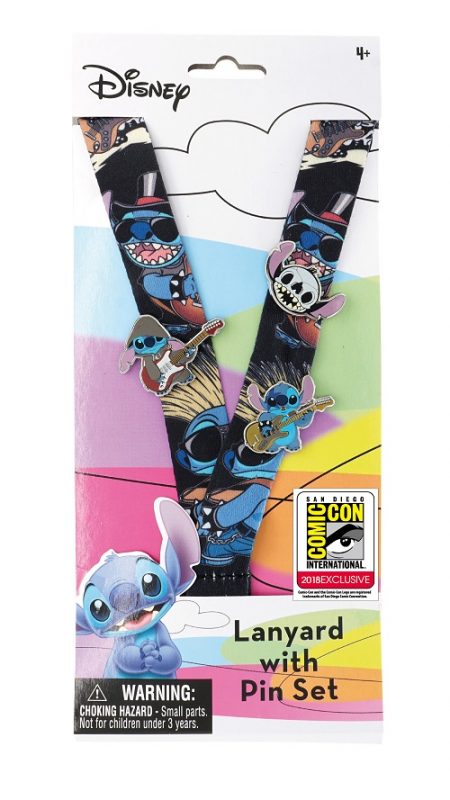 Disney Stitch Lanyard With Pin Set 2018 SDCC Exclusive