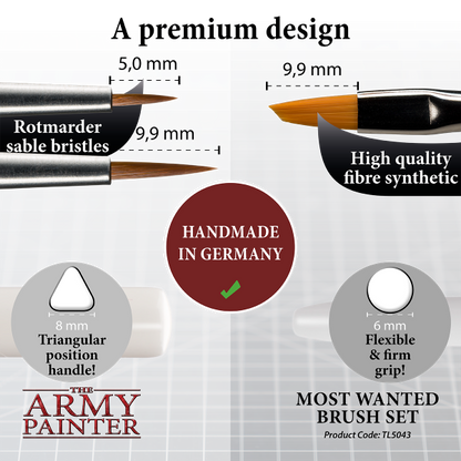 Army Painter: Most Wanted Brush Set