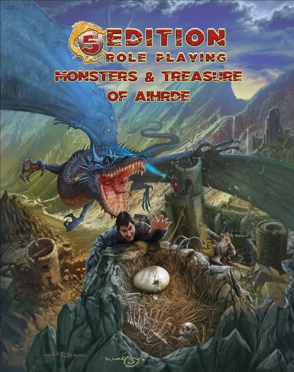 5th Edition Role Playing: Monsters & Treasure Of Aihrde