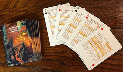 Adventurers Backpack Equipment Card Deck