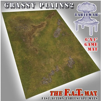 F.A.T. Mats: 6 x 4 Foot Table Mat - Grassy Plains