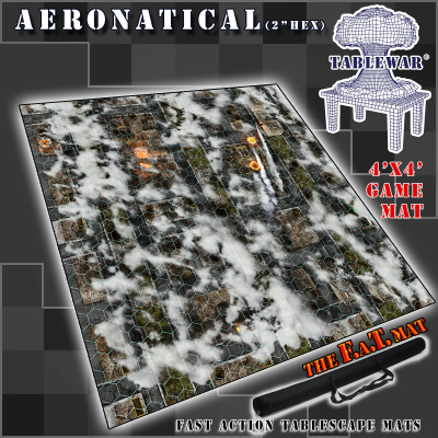 F.A.T. Mats: 4 x 4 Foot Table Mat - Aeronatical