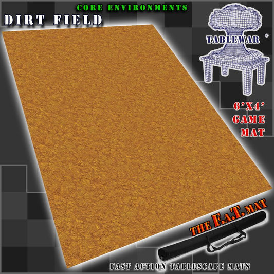 F.A.T. Mats: 6 x 4 Foot Table Mat - Dirt Field