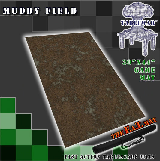 F.A.T. Mats: 30 x 44 Table Mat - Muddy Field