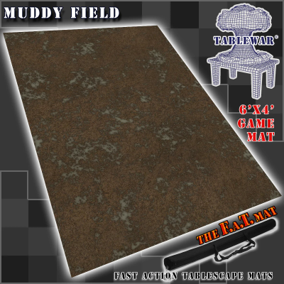 F.A.T. Mats: 6 x 4 Foot Table Mat - Muddy Field