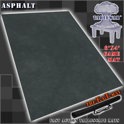 F.A.T. Mats: 6 x 4 Foot Table Mat - Asphalt