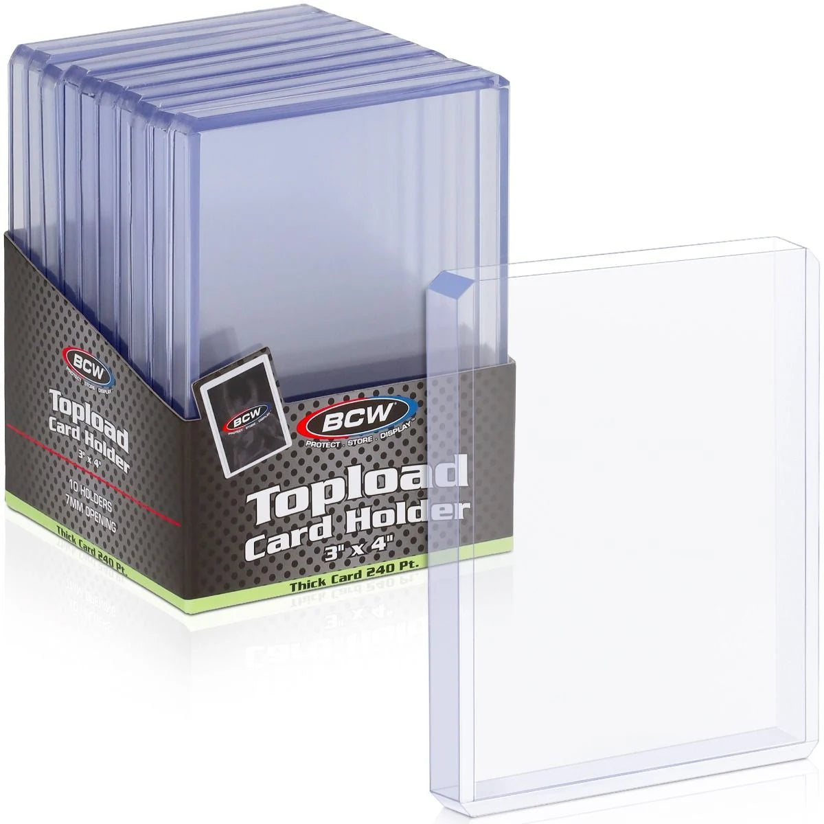 BCW:  Topload Card Holder 3x4 240 Pt.
