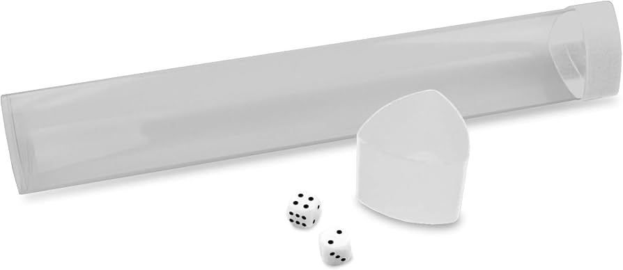 BCW: Playmat Tube With Dice Cap - White