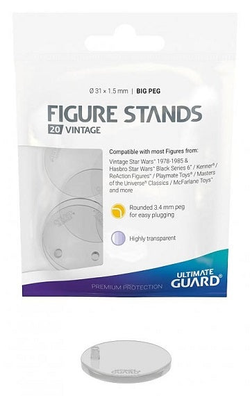 Ultimate Guard: Figure Stands 20 Count - Big Peg Vintage