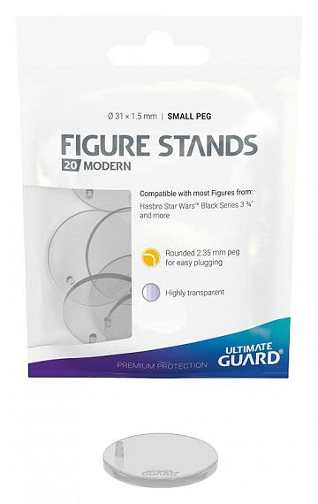 Ultimate Guard: Figure Stands 20 Count - Small Peg Modern