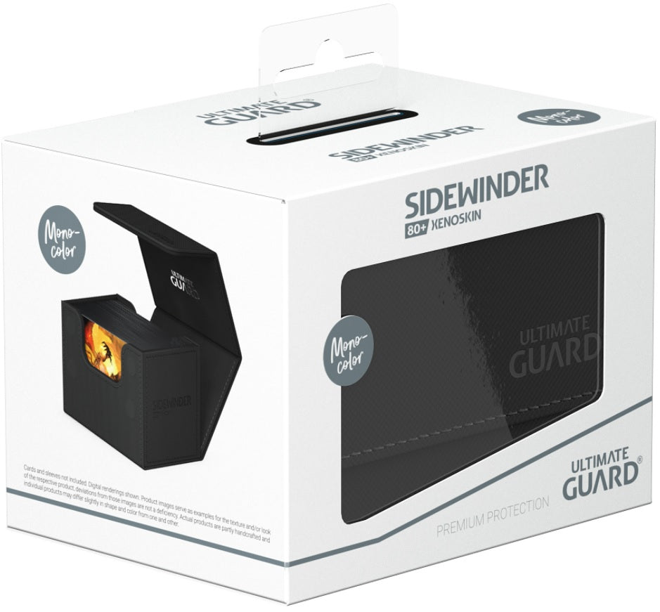 Ultimate Guard: Sidewinder Deck Case 80+ - Monocolor Black