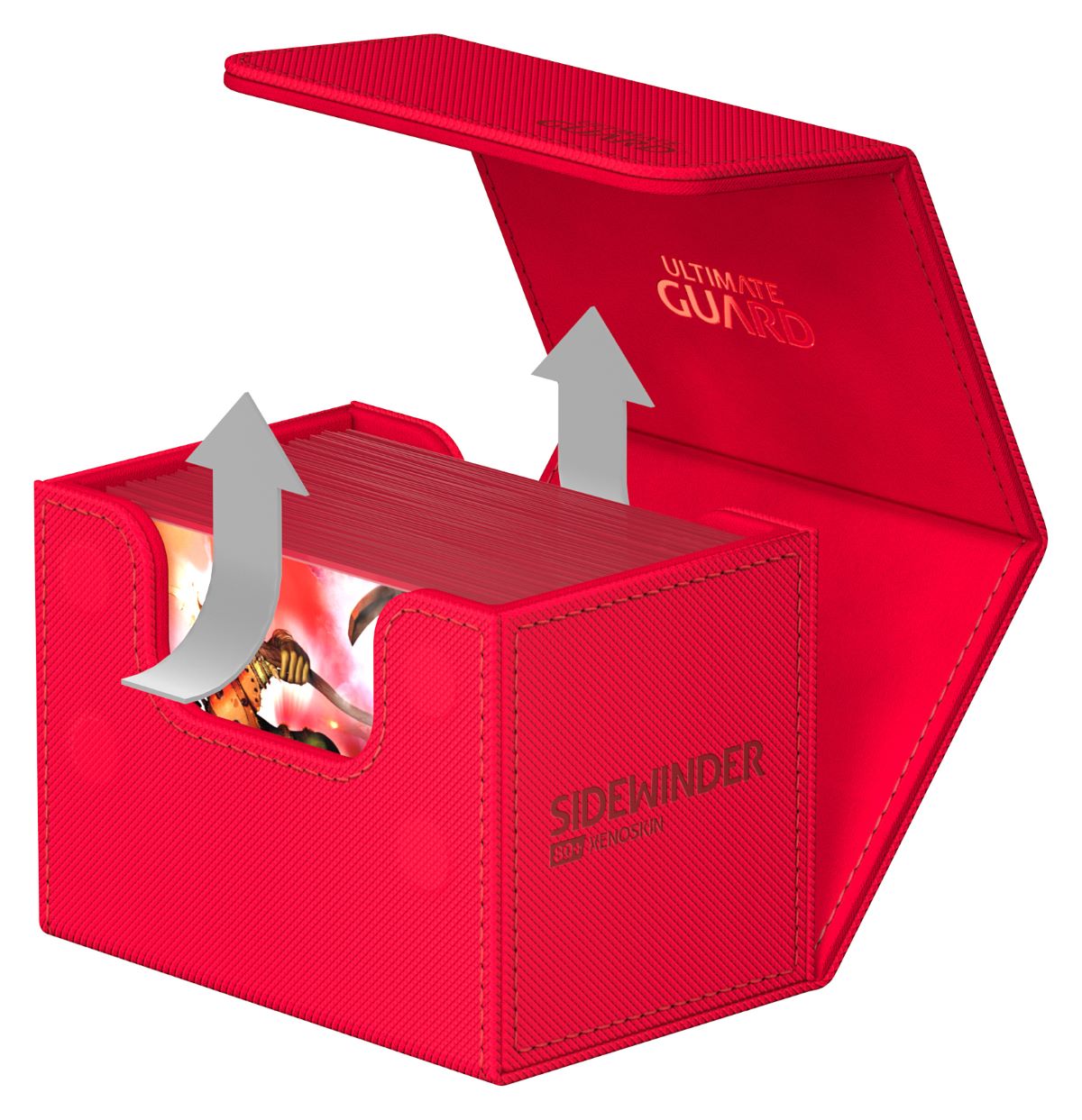 Ultimate Guard: Sidewinder Deck Case 80+ - Monocolor Red