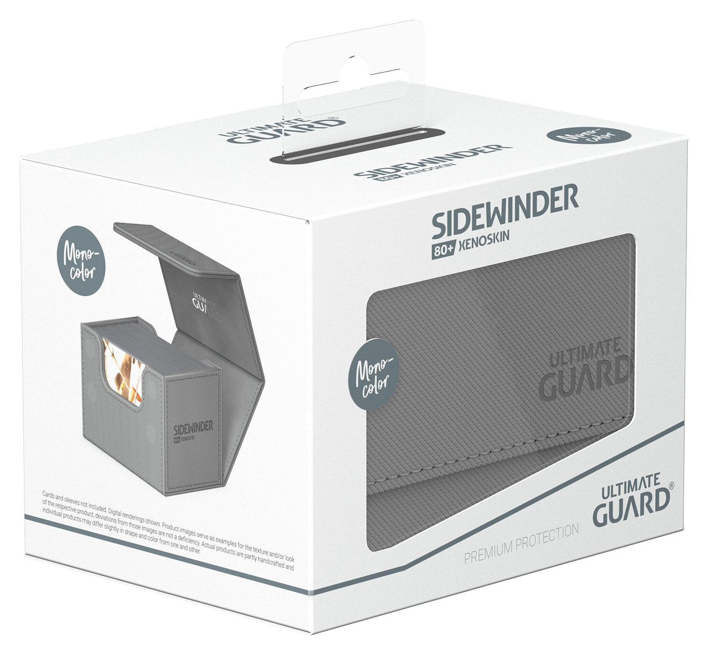 Ultimate Guard: Sidewinder Deck Case 80+ - Monocolor Grey