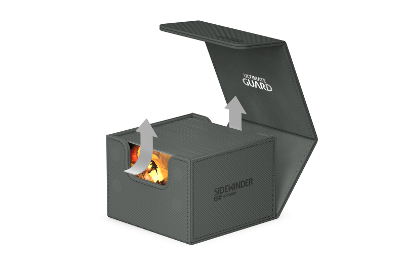 Ultimate Guard: Sidewinder Deck Case 133+ - Monocolor Grey