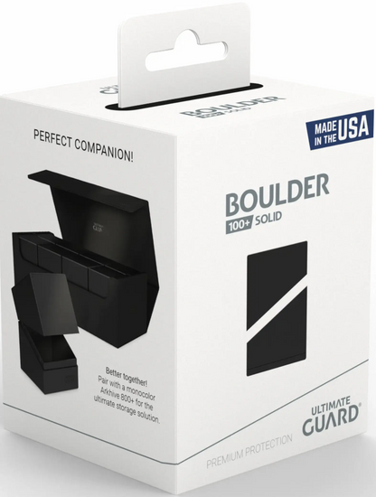 Ultimate Guard: Boulder 100+ Deck Case - Solid Black