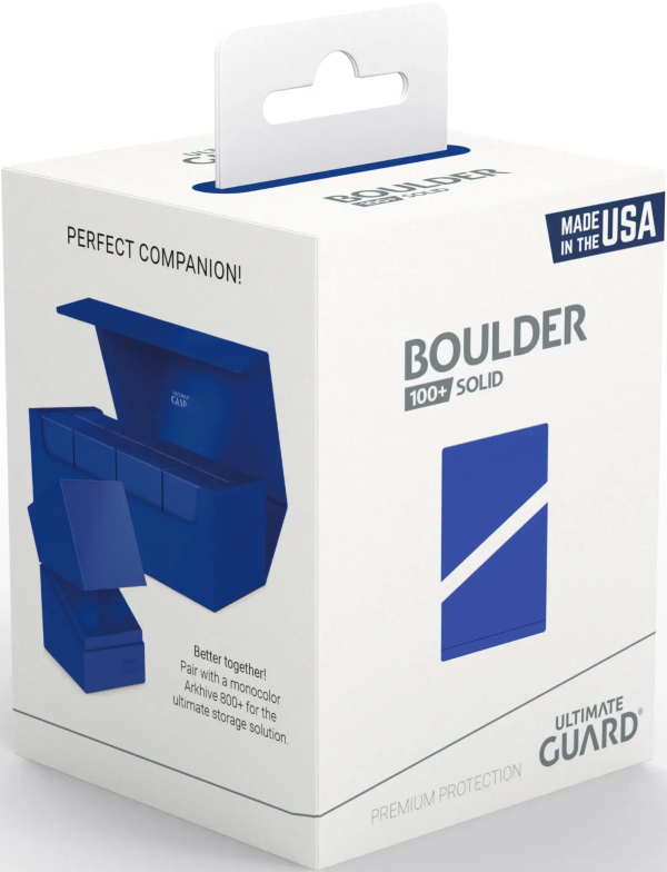 Ultimate Guard: Boulder 100+ Deck Case - Solid Blue