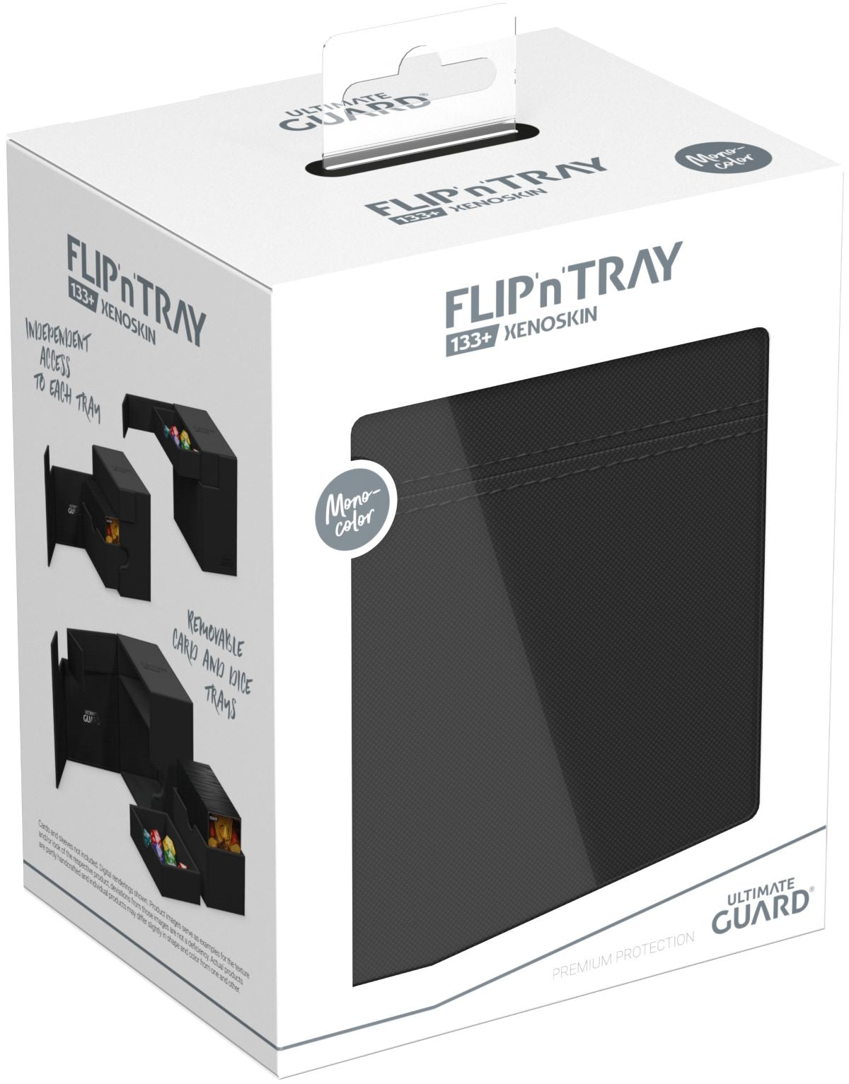 Ultimate Guard: Flip'N'Tray DeckCase 133+ - Monocolor Black