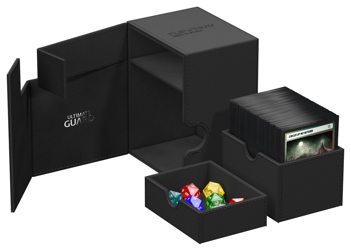 Ultimate Guard: Flip'N'Tray DeckCase 133+ - Monocolor Black