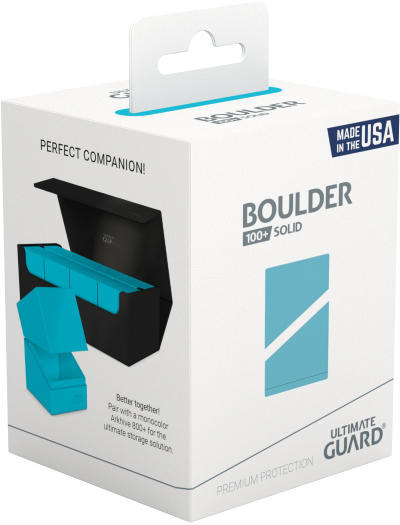 Ultimate Guard: Boulder 100+ Deck Case - Solid Turquoise