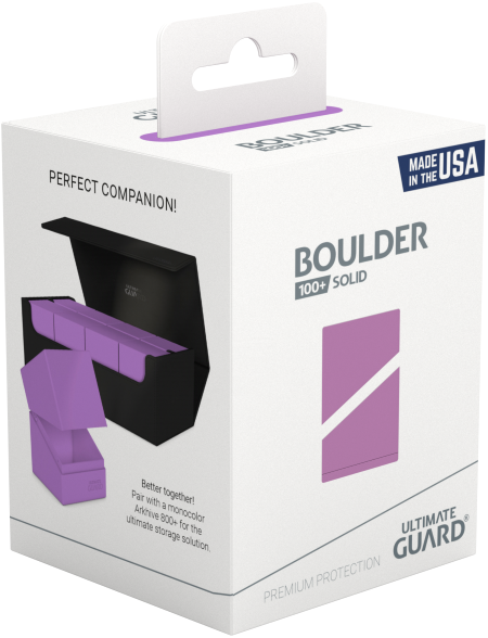 Ultimate Guard: Boulder 100+ Deck Case - Solid Lavender