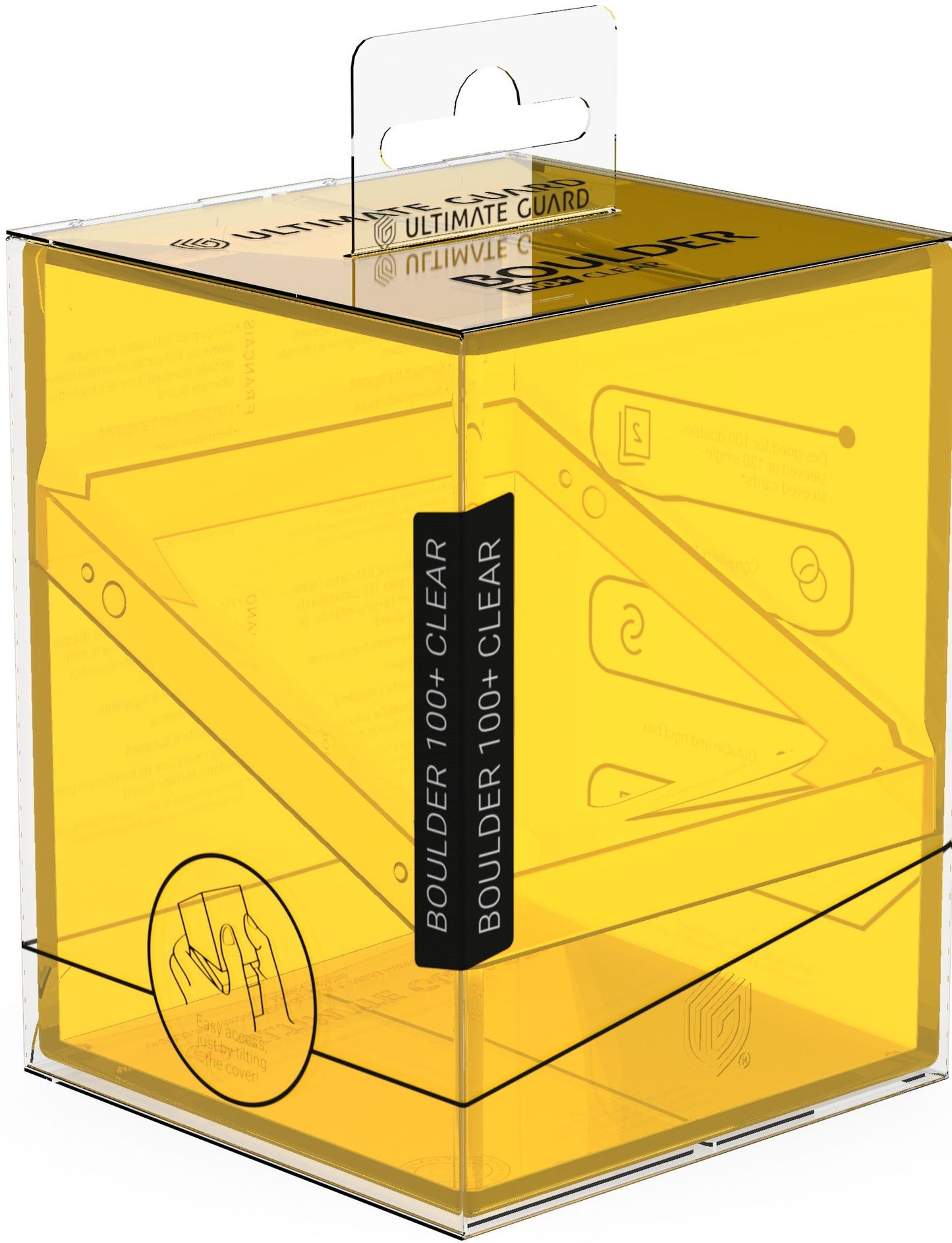 Ultimate Guard: Boulder 100+ Deck Case – Clear Amber