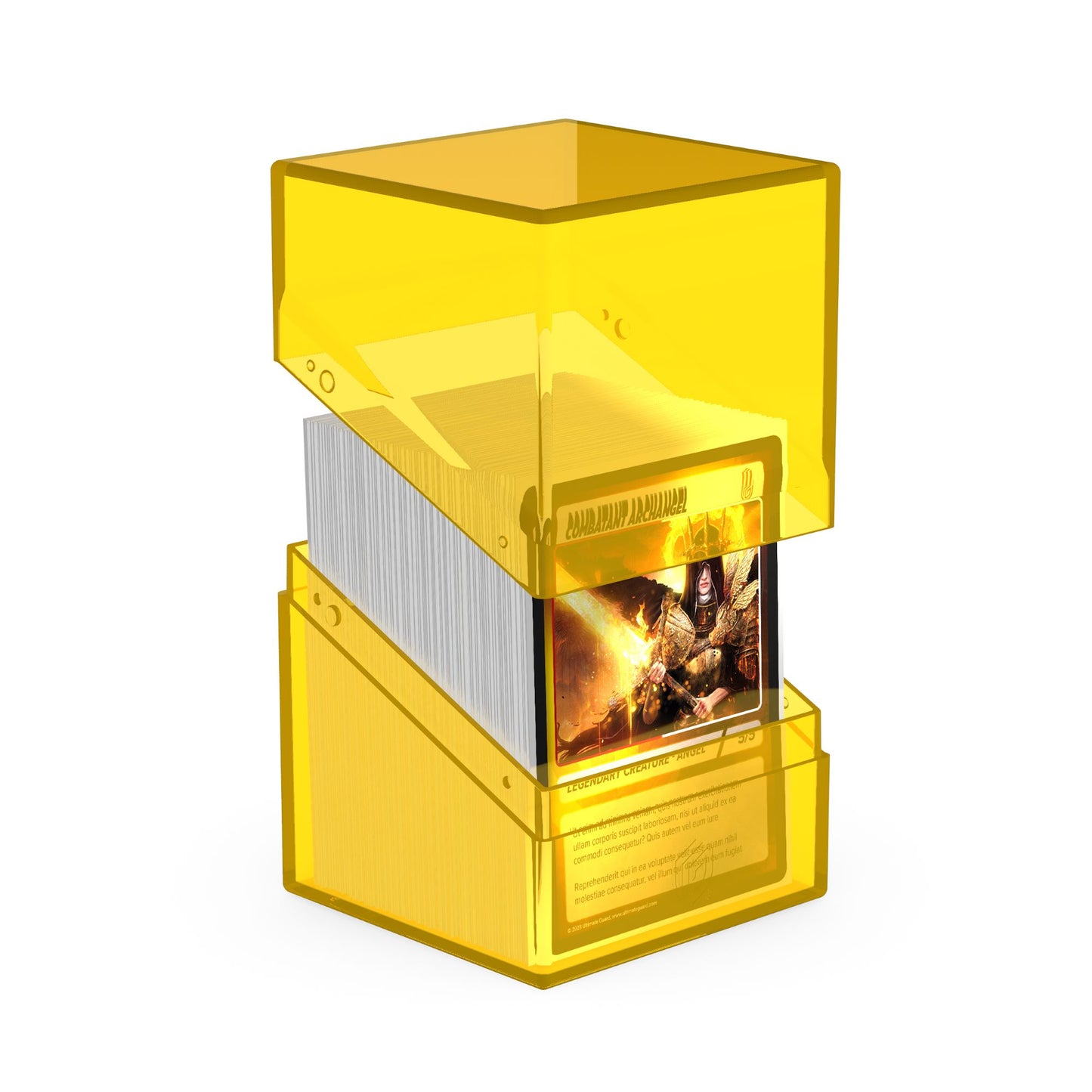 Ultimate Guard: Boulder 100+ Deck Case – Clear Amber