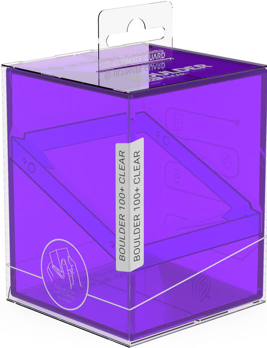 Ultimate Guard: Boulder 100+ Deck Case – Clear Amethyst