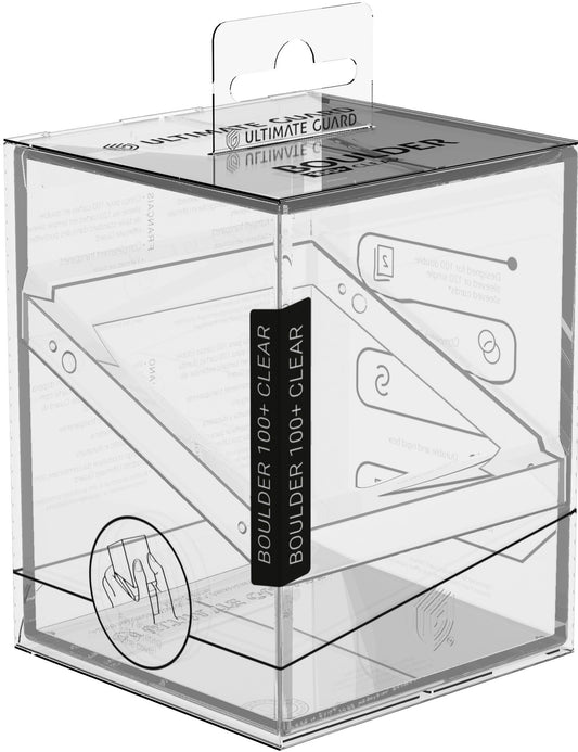 Ultimate Guard: Boulder 100+ Deck Case – Clear Transparent