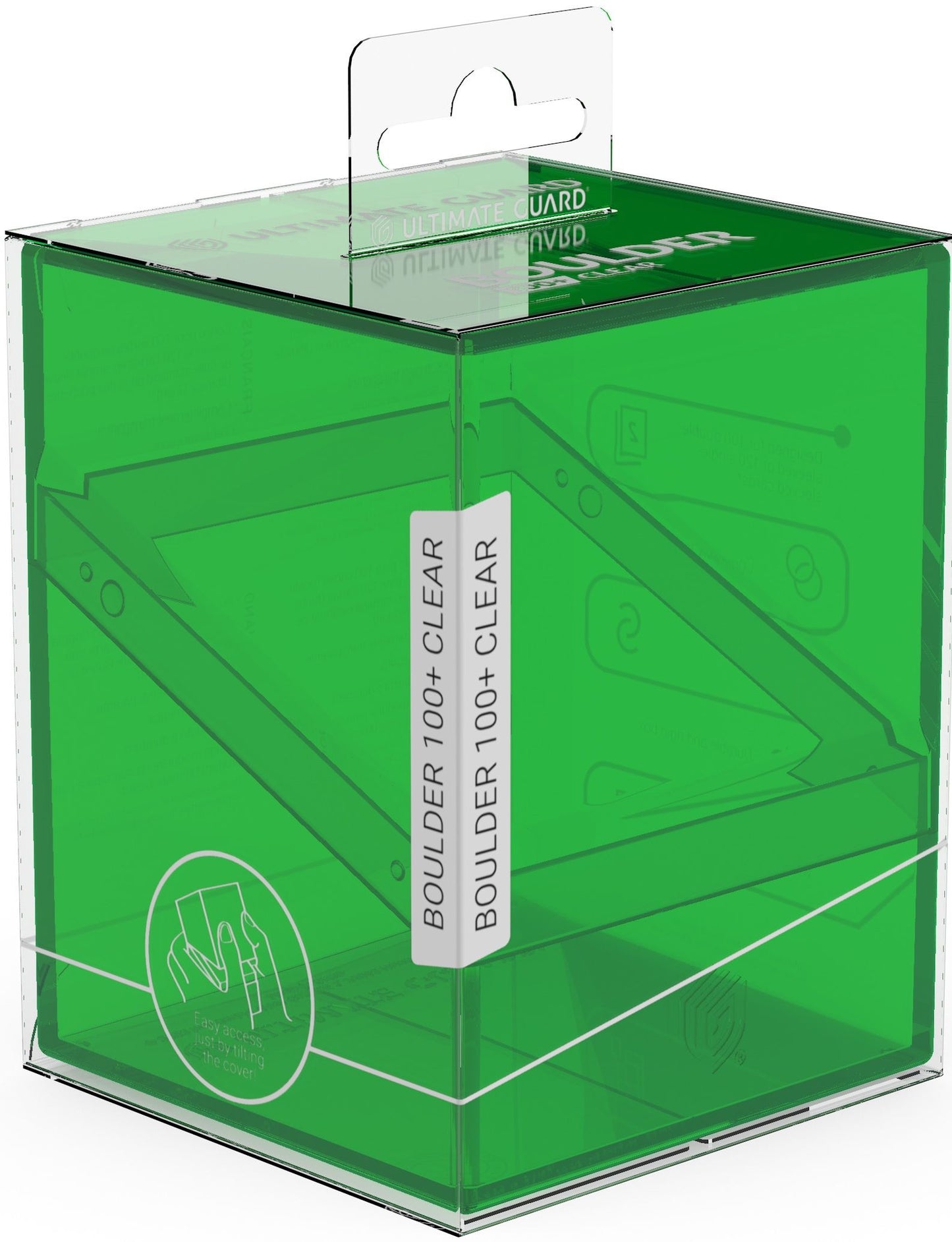 Ultimate Guard: Boulder 100+ Deck Case – Clear Emerald