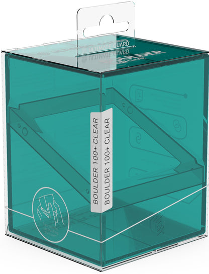 Ultimate Guard: Boulder 100+ Deck Case – Clear Malachite