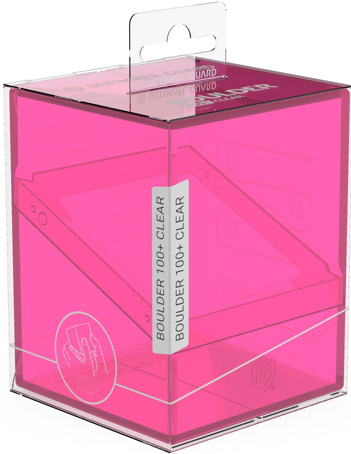 Ultimate Guard: Boulder 100+ Deck Case – Clear Rhodonite