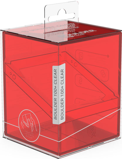 Ultimate Guard: Boulder 100+ Deck Case – Clear Ruby