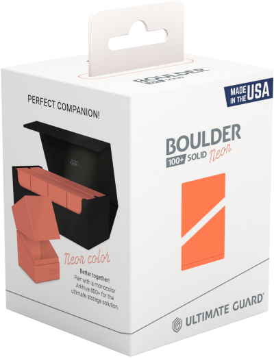 Ultimate Guard: Boulder 100+ Deck Case – Neon Orange