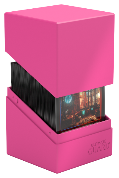 Ultimate Guard: Boulder 100+ Deck Case – Neon Pink