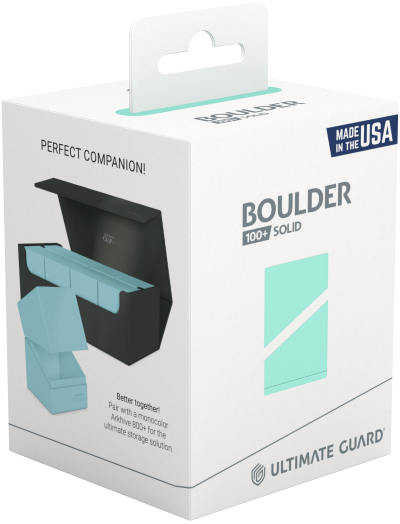 Ultimate Guard: Boulder 100+ Deck Case – Pastel Solid Mint Green